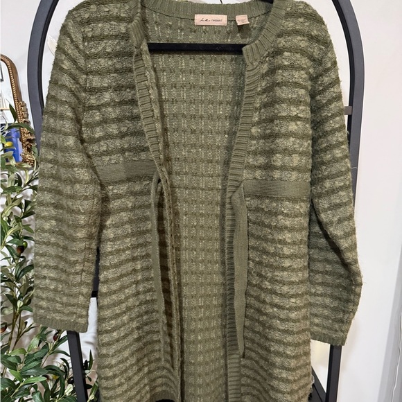 i.e relaxed wool cardigan tie in front - Picture 8 of 9